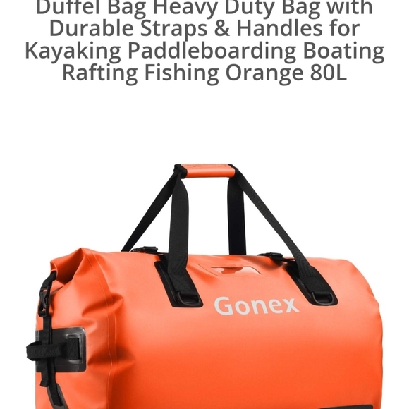 Onex Vibrant Orange Duffel Bag with Black Accents - Picture 1 of 4